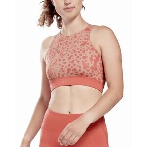 Reebok Womens Modern Safari Performance Yoga Sports Bra Athletic Size M